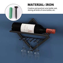 Cabilock Portabottiglie per Vino a Parete Portabottiglie per Vino Rosso Portabottiglie per Vino in Metallo Organizer per Bevande Portabottiglie per Liquori (Stile 2)