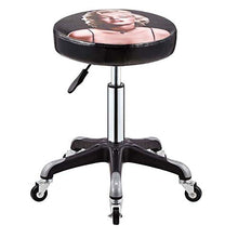 Sgabello Industriale con Ruote，Sgabello Regolabile con Modello Monroe Similpelle Posto a Sedere，Altezza Regolabile 41-55 cm，capacità di Carico 160 kg，Sgabello UfficioPer Beauty Salon Kitchen Spa, Sga