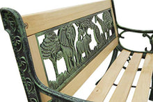 LIFA GARDEN Panchina per Bambini, Panchina da Esterno in Legno, Panchina da Giardino 2 Posti, Panchina da Interno, Max 80 kg