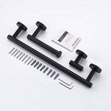 KES Set Accessori da Bagno 3 Pezzi Include Portasciugamani Porta Rotolo Carta Igienica Appendiabito Acciaio Inossidabile SUS304 Autoadesiva Nero Opaco, LA20BKDG-32