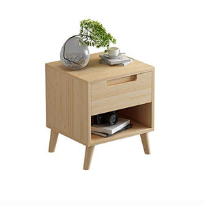 WALNUTA Comodino Minimalista Nordico, Armadio Moderno in Legno massello per Camera da Letto Minimalista