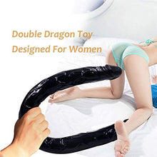 ENYI, Testina per Massaggi a Doppio Lato, Super Lunga, Flessibile e Doppia, 54,6 cm, Colore Nero