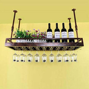 FCXBQ Cornice per Bicchiere da Vino in Vetro Portabottiglie da Vino, Supporto per Bicchiere da Vino da mensola, Portabottiglie da Vino, Portabottiglie da Vino, Portabottiglie da Champagne, Portabo