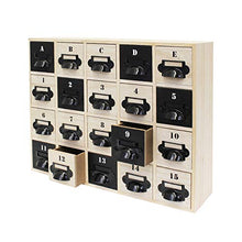 Home Deco Factory Conservazione, Legno, Beige/Nero, 44 x 11 x 35,50 cm