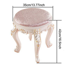 ZHIQ Sgabelli per Trucco Sgabello Spogliatoio, Sgabello per Pianoforte, Gambe in Acciaio Plastica ABS, Cuscino in Spugna Elastico Alto - 42x42x42cm
