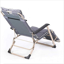 Generic Brands Sedia sdraiata/Sedia Pieghevole Portatile in Metallo Multifunzionale con braccioli Sedia Moderna di Design Casual