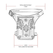 JOMSK Borsa a Tracolla Borsa a Tracolla della Borsa della Borsa della Gamba del Motociclo delle Donne della Borsa della Vita della tappa della Borsa della Vita del Pacchetto della Gamba del Motociclo
