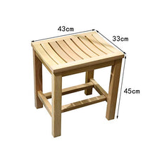 MGMDIAN Doccia Sgabello-Bagno Sgabello Lavaggio Pouf Sgabello Bagno-Doccia Sgabello Doccia Sgabello in Legno massello Accessori da Bagno
