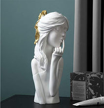 DNAMAZ Creative Light Luxury Resin Butterfly Girl Sculpture Ornaments Home Soggiorno del Vino Armadio del Vino Artigianato Girl Regalo di Compleanno (Color : Girl White)