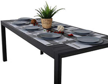 Chicreat T243 Tavolo da Giardino allungabile, Alluminio, Colore Carbone, 127-180 x 77 x 71,5 cm, Black, 180 x 77 x 71.5 cm