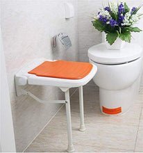 Sgabello da bagno per disabili per disabili, sedia da bagno, sedia pieghevole da parete, sgabello da parete (dimensioni: 47,5 cm)