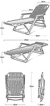 Lettini prendisole, sedie da campeggio reclinabili Lettini da giardino Sedia pieghevole Sedia a sdraio Sedia reclinabile, Sedia lounge pieghevole Pausa pranzo Schienale reclinabile Lazy Home Nap Chair