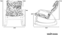 Sedia ergonomica reclinabile, per giardino, patio, patio, patio, patio, pausa pranzo, sedia a sdraio, sedia per rilassarsi (colore: E Dimensioni: telaio colore del tronco), telaio scuro