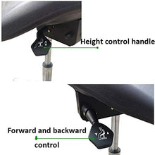 SXRDZ Sgabello regolabile in altezza su rotelle, Trattamento di bellezza, Sgabello con PU Nero Sedile cuoio sintetico, altezza regolabile 47-63 cm, peso 160 Kg supportati, sadle Sgabello for saloni di