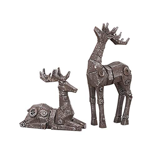 zlw-shop Simple Retro Deer Ornaments Accessori per la casa Soggiorno Ingresso Vino Armadio per Vino personalità Arredamento Creativo Modern Deer Statue (Color : B)