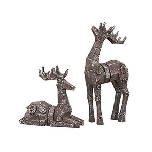zlw-shop Simple Retro Deer Ornaments Accessori per la casa Soggiorno Ingresso Vino Armadio per Vino personalità Arredamento Creativo Modern Deer Statue (Color : B)