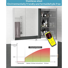Mobile Bagno, con specchi 2 Ante e 3 Ante | Montato a Parete | LED Atmosfera Luce | per armadietto per Rasoio cosmetico