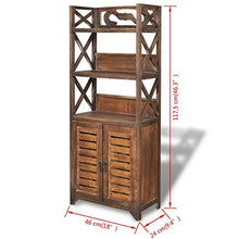 Cikonielf - Armadietto da bagno con 2 ante e 3 ripiani, per soggiorno, corridoio, cucina, camera da letto, 46 x 24 x 117,5 cm, marrone