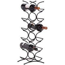 Amazon Basics - Portabottiglie di vino, per 12 bottiglie, nero