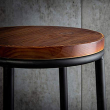 Sgabelli sgabelli cucina sgabelli per cucina Retro Sgabello metallo controtelaio Bar Chair Cucina Colazione Sedie da pranzo sedile in legno gambe metallo Pub Industrial Style sgabelli alti Brown