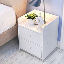 Regalo di Luglio Comodino, Comodino Camera da Letto estetica Semplice Comodino Stile Moderno Comodino Tavolo in Legno Mensola, Tavolo Camera degli Ospiti Casa per Camera da Letto Principale(White)
