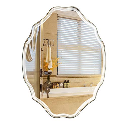 Bathroom mirror Specchio da Bagno a Forma di Cornice Senza Specchio Specchio da Bagno in Argento a Parete con Specchio Argento HD Specchio da Bagno per Specchio da Trucco