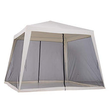 miozzi Gazebo da Giardino 3x3x2.35 m in Acciaio con Zanzariere Beige