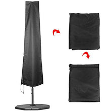 BLLBOO-polver Nera-Copertura per ombrellone - Copertura per ombrellone per Esterni Tessuto Oxford 210D Copertura per Ombrello Nera Impermeabile Anti-UV Anti-Polvere Uso Esterno(183x25x35)