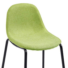 Tidyard Set 5 pz da Bar Design Moderno Alto in Tessuto Verde,Set Tavolo Quadrato e 4 Sedie da Bar Alti in Tessuto,Set Tavolo e Sedie da Cucina Design Moderno in Tessuto