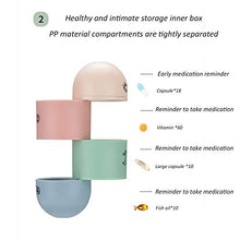 QQDL Pill Box,Portapillole Pill,Pill Organizer,Mattino,Pomeriggio,Sera,Fashion Pill Organizer Pillola da Viaggio Case Medical Pill Box Dispenser per Vitamine Integratori Medicina Box Alta capacità,
