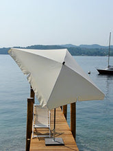 Maffei Art 115Q ombrellone Quadrato cm 200x200, Tessuto Poliestere. Made in Italy. Colore Ecru