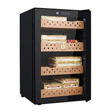 Armadio Idratante Domestico Mini Mobiletto Per Sigari Cabina Di Umidificazione A Temperatura Costante Mensola In Legno Di Cedro Capacità 200~300 Sigari (Color : Black, Size : 46 * 74 * 52cm)