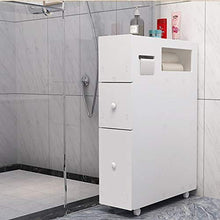 Cassettiera Armadietto 3 Piante Crack cassetto Governo di immagazzinaggio da camera, bagno alto gabinetto Tallboy Armadio magazzino camere da letto a casa ufficio ( Color : White , Size : 16X53X75cm )