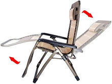 FACAZ Sedia Sdraio da Giardino reclinabile e Pieghevole Zero Gravity da Esterno con poggiatesta Imbottiti Regolabili e Confortevole Tessuto in Legno di bamb霉