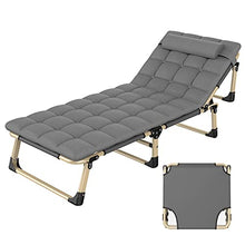 Chaise Longue Pieghevole, Sedie a Sdraio per Patio con Letto Pieghevole Portatile Regolabile, Utilizzato per Intrattenimento in Spiaggia/Riposo in Ufficio/Scorta Ospedaliera, può Sopportare 300k