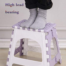 ZXCVB Sgabello Pieghevole,Sgabello,Sgabello in Plastica,Risparmio di Spazio E Facile da Trasportare,Adatto per Esterni,Bagno E Soggiorno,Adulti E Bambini Possono Usare,Purple-FoldingChairs