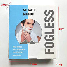 Piokoy Fogless Doccia Specchio Specchio Da Barba con Un Rasoio Specchio Per Il Trucco Appeso a Parete Specchio per Il Bagno Per La Casa di Viaggio