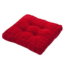 joyMerit 2Pcs Design Home Car Sofa Office Square Seat Chair Accogliente Cuscino (Blu + Rosso)