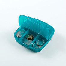 Portapillole da viaggio – 6 scomparti in medicina – un porta pillole quotidiano in vitamina per bagagli o borsa.