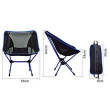XER Sedia pieghevole da campeggio, pratica e portatile, leggera e resistente, con borsa per il trasporto, per piscina, patio, cortile, salone di bellezza, ufficio Blu scuro