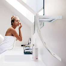 Relaxdays Mensola Portasciugamani, da Muro, in Acciaio Cromato, 3 Aste e Ripiano, da Bagno, HLP: 43x56x23 cm, Argentato