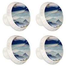 Maniglie per cassetti Manopole per cassetti Manopole rotonde Confezione da 4 per armadietto, cassetti, cassettiere, cassettiere ecc - Nuvole