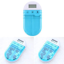 Dispenser per pillole elettroniche, promemoria per farmaci, con promemoria e promemoria per pillole, portatile, per viaggi, casa, ufficio