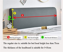 OOFAYWFD Copertura/Fodera per Testiera per Letto Bed Headboards Cover Copri Testata Letto 150/160/180/200 CM Bed Headboards Cover Matrimoniale/Singolo Premium Imbottita Elastica Copritestata Letto