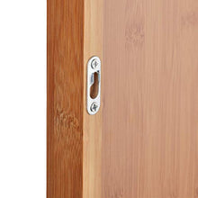Relaxdays Specchio da Parete con Mensola, da Appendere, per Bagno/Ingresso, Cornice in Legno, in Bambù & MDF, Marrone Chiaro/Grigio