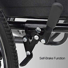 Sedie A Rotelle, Sedia da Toilette con Pedale del Freno A Mano Schienale Confortevole per Donne Incinte/Anziani/Pazienti/Portatori di Handicap A