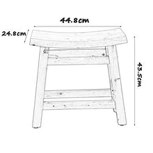 HYYDP Bagno Sgabello Sgabelli da Doccia/Vasca Sgabello da Doccia in Legno Sgabello in Legno Cambia Scarpe Sgabello Be Applicable Compatible for Anziani/disabili Antiscivolo Sgabello da Doccia curv