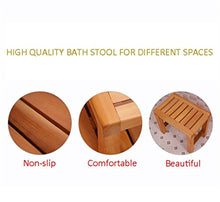 Sgabello da Doccia in Legno a Prova d'umidità, Sgabello da Bagno Sedile Doccia Sostituzione Scarpa Sgabello Anziano Antiscivolo Sgabello per Doccia Resistente Impermeabile ad Asciugatura rapidaYLXBH