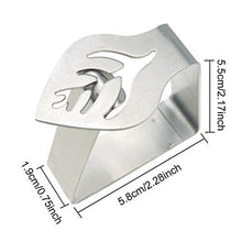 Clip per tovaglia, 4 o 6 pezzi, morsetti decorativi in acciaio inox, per tovaglia, per casa, picnic, barbecue, matrimoni, fai da te (4 pezzi)