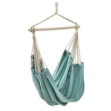 Sedia Amaca Sospesa Girevole a 360° Poltrona Appendibile per Interno/Esterno 180 x 125 cm Carico Max.150 kg - Blu Ardesia